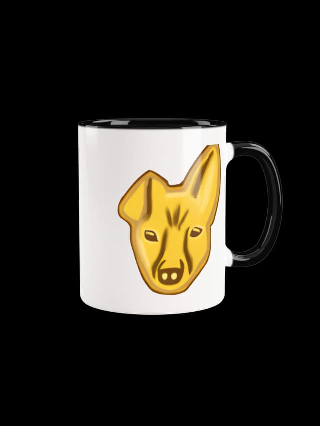 Golden Pixel Mug